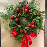 Christmas Carol Door Wreath